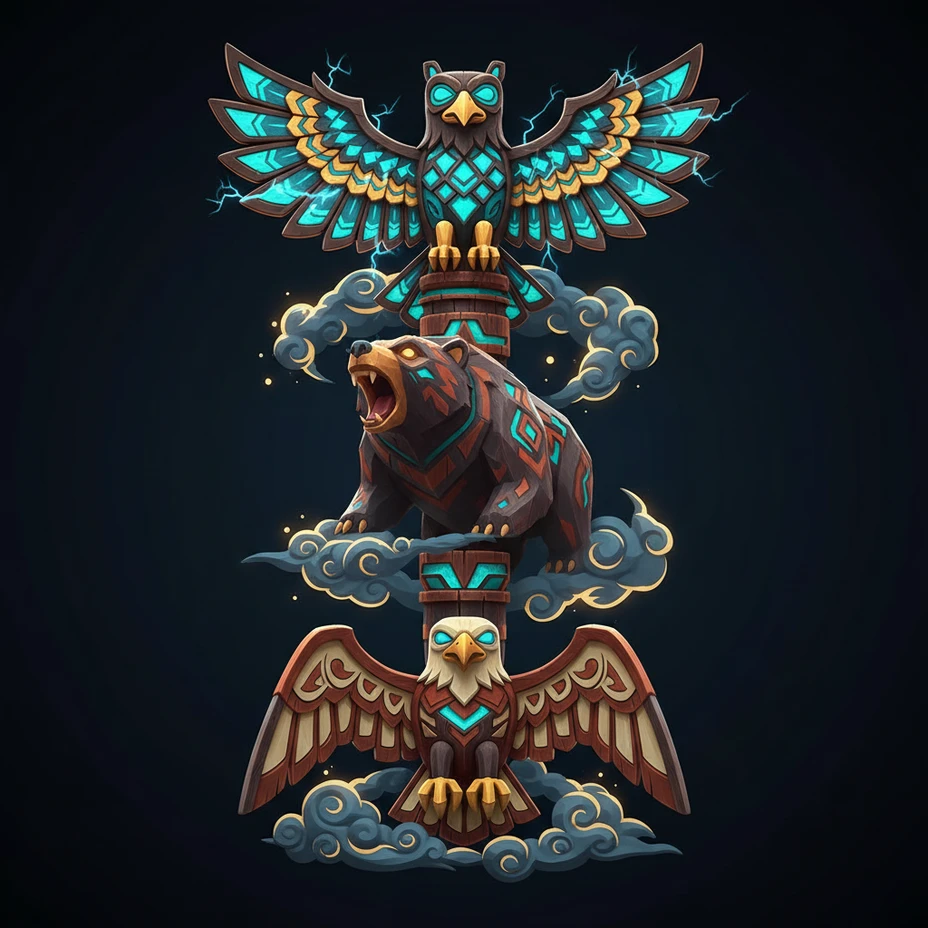 Turning Totems at Infinity